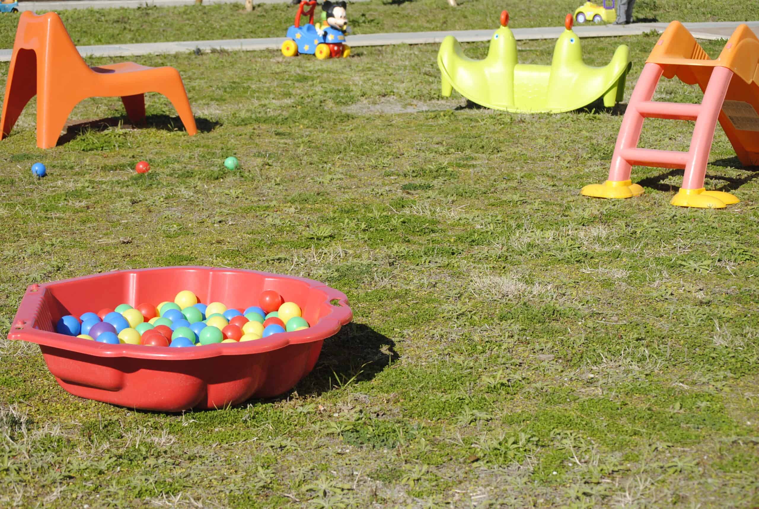 Area gioco esterna progettazione asilo nido Roma