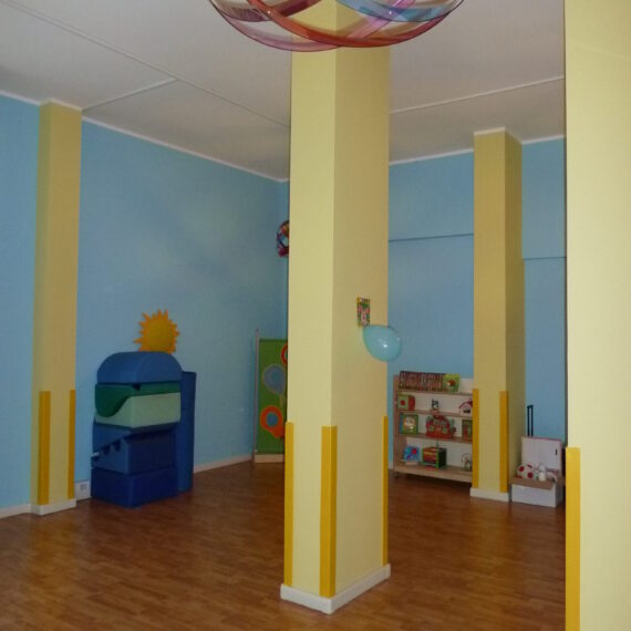 Sala attività del progetto asilo nido Roma Il Passaggio Segreto